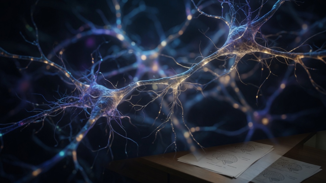 Abstract neural research atmosphere