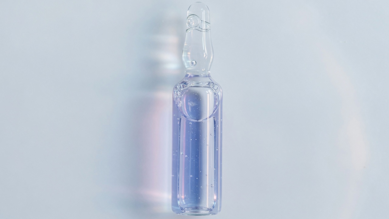 Medical vial ready for analysis