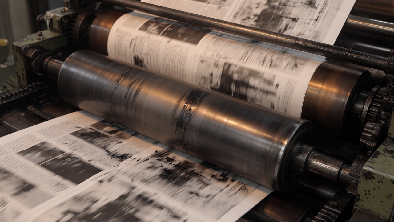 Printing press and newsprint