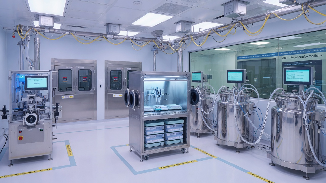 Biotech clean manufacturing atmosphere