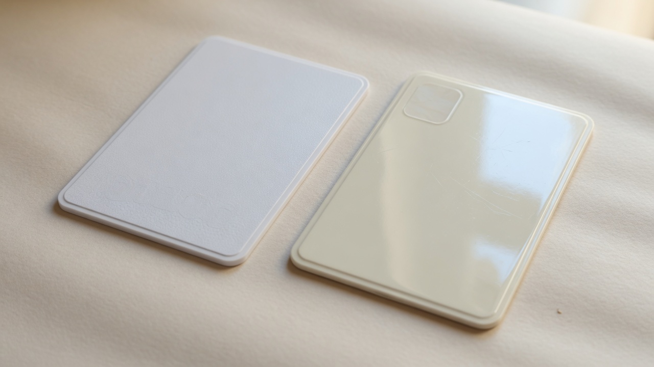 Recycled plastic card materials