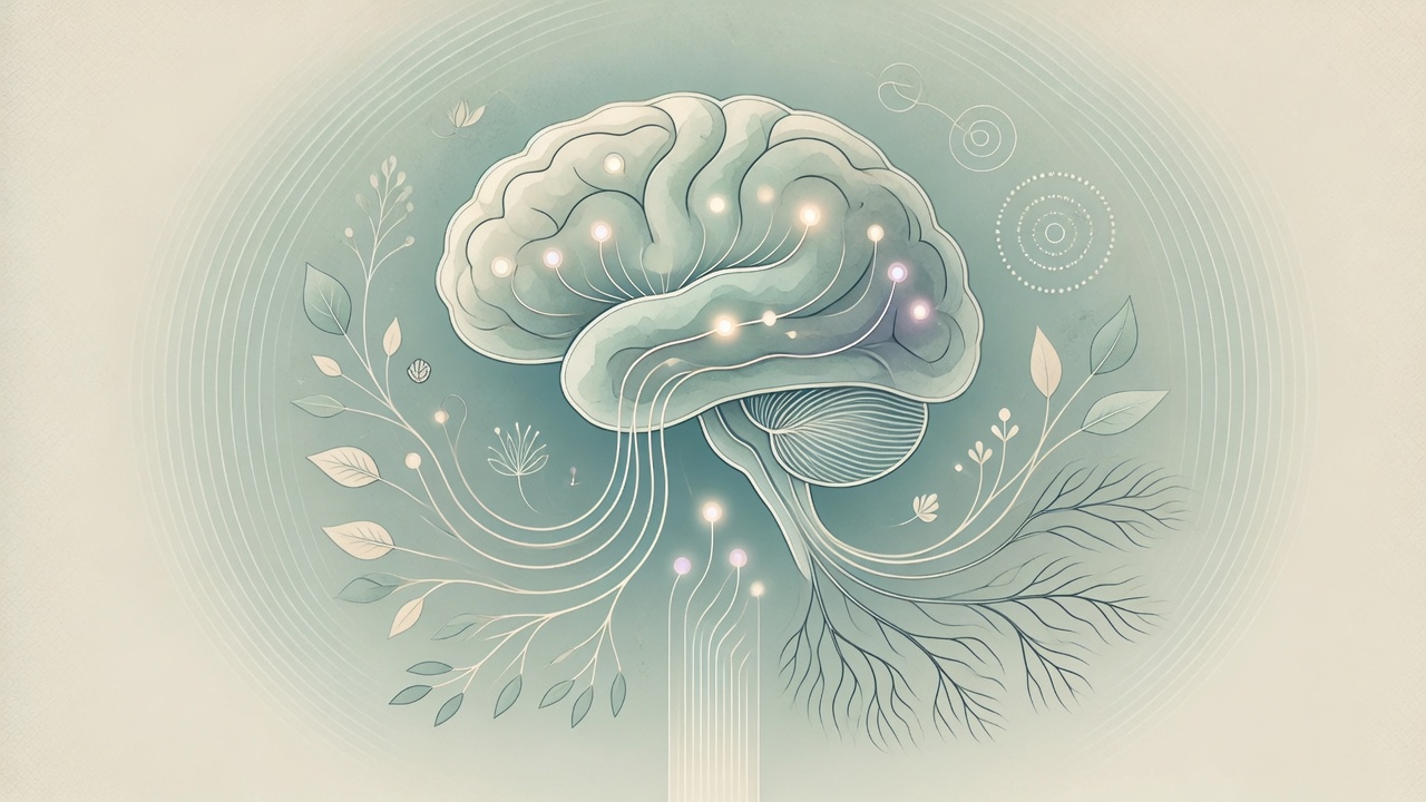 Abstract calm nervous system balance